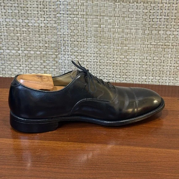 VTG '90s Johnston & Murphy Aristocraft Hyde Park II Black Leather